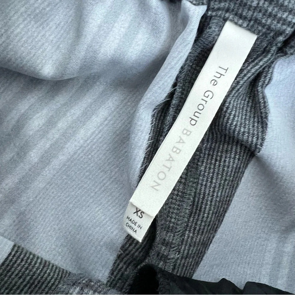 Aritzia The Group by Babaton Jimmy Pant Plaid Gray High Rise Size XS B21 - Picture 6 of 8